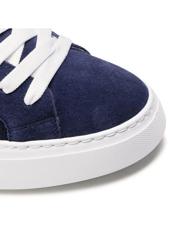 スニーカー Philippe Model Sneakers Temple Talloncino Blu Temple Sneakers: Man's White/Blue Shoes | Philippe Model