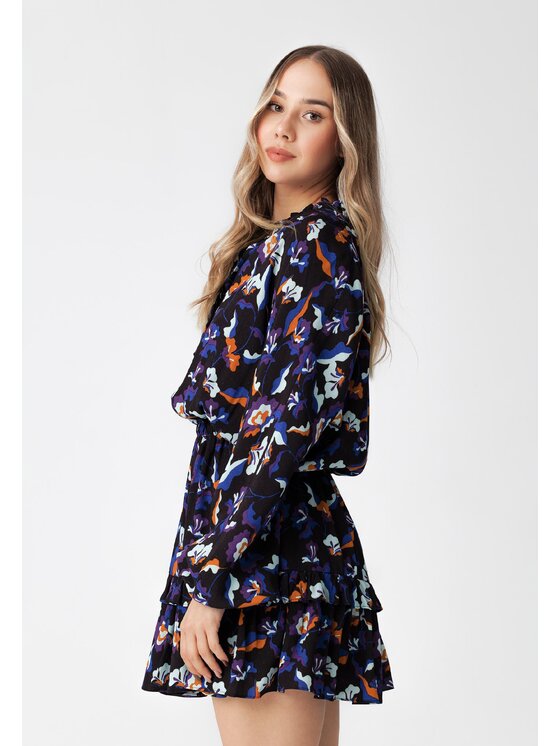 LAURELLA LAURELLA Každodenné šaty 4SS225 Čierna Regular Fit