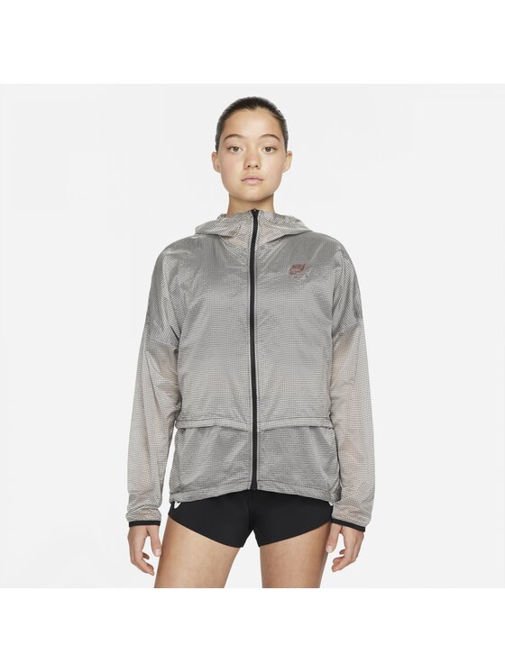 Nike Nike Kurtka do biegania Air Szary Regular Fit