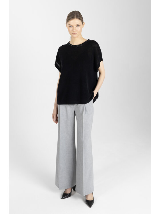 Deni Cler Milano Deni Cler Milano Sweter T-DC-S209-F2-60-90-1 Czarny Loose Fit
