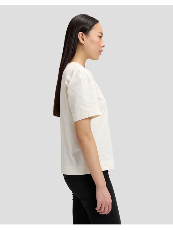 Lee Lee T-Shirt POCKET TEE Biały Relaxed Fit