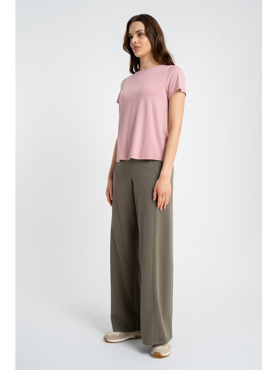 CLICK CLICK Bluzka 10-6705 Różowy Regular Fit