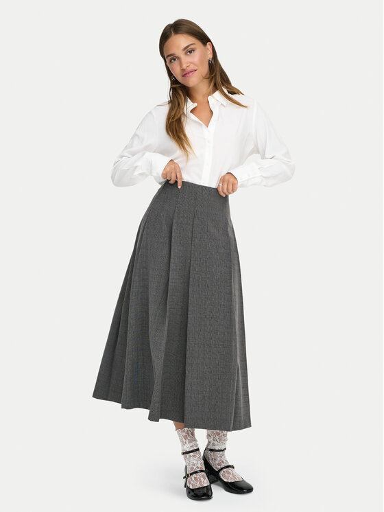 ONLY ONLY Maxi sukňa Lexie 15359282 Sivá Regular Fit