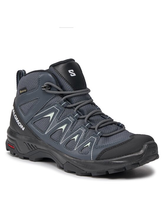 Salomon Salomon Pārgājienu apavi X Braze Mid GORE-TEX L47181100 Melns