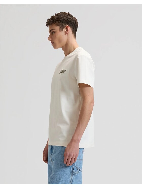 Lee Lee T-shirt FLAG TEE Bianco Regular Fit