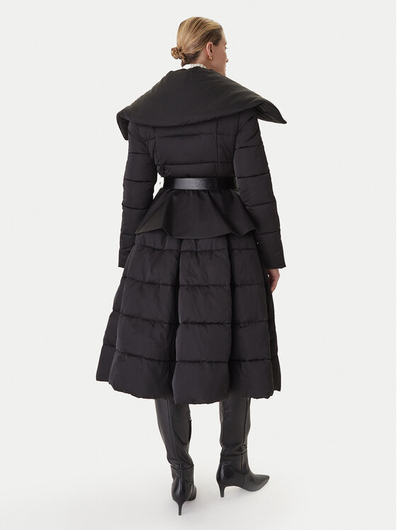 Elisabetta Franchi Elisabetta Franchi Παλτό χειμωνιάτικο PI-86Z-56E2-V790 Μαύρο Regular Fit