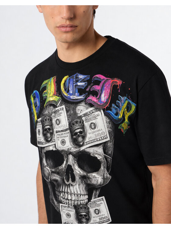 PHILIPP PLEIN PHILIPP PLEIN T-Shirt 31392 Czarny Regular Fit