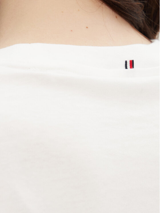 Tommy Hilfiger Tommy Hilfiger T-Shirt UW0UW05763 Bílá Regular Fit