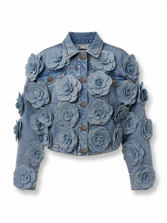 PHILIPP PLEIN PHILIPP PLEIN Kurtka jeansowa 31163 Niebieski Regular Fit