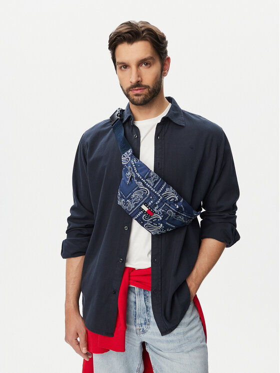 Tommy Jeans Borsetă Tjm Ess Daily Bandana Bumbag AM0AM14350 Albastru