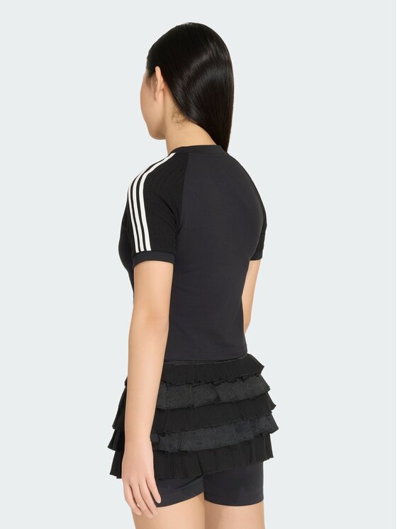 adidas adidas T-Shirt 168907 Czarny Fitted Fit