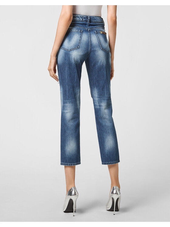 PHILIPP PLEIN PHILIPP PLEIN Jeansy 8611 Niebieski jasny Boyfriend Fit