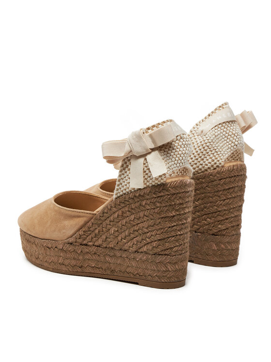 Manebi Manebi Espadryle Hamptons Wedge Espadrilles W 1.6 WV Brązowy