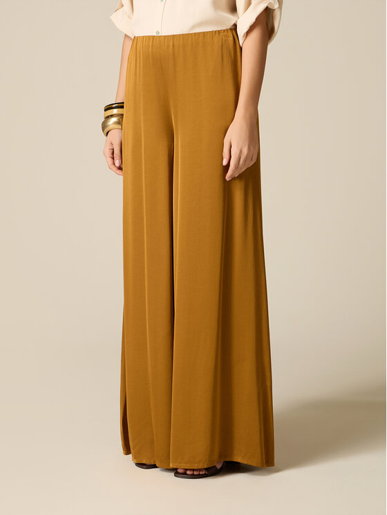 Oltre Oltre Pantaloni di tessuto P00PJ002442N037 Oro Baggy Fit