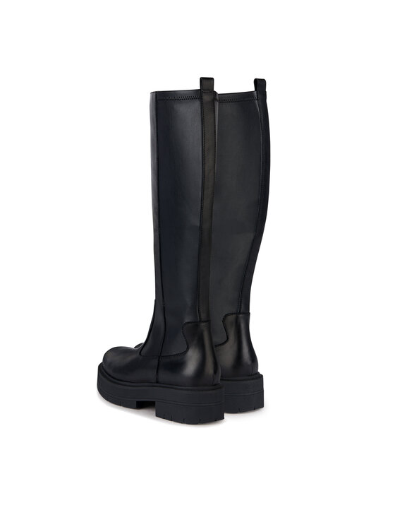 Geox Geox Kozačky ve vojenském stylu D Spherica Ec7 D36VDF 043BC C9999 Černá