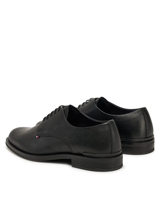 Tommy Hilfiger Tommy Hilfiger Poltopánky Core Hilfiger Leather Shoe FM0FM05375 Čierna