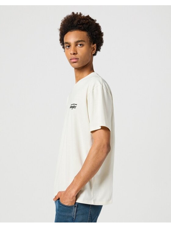 Wrangler Wrangler T-shirt GRAPHIC TEE Bianco Regular Fit