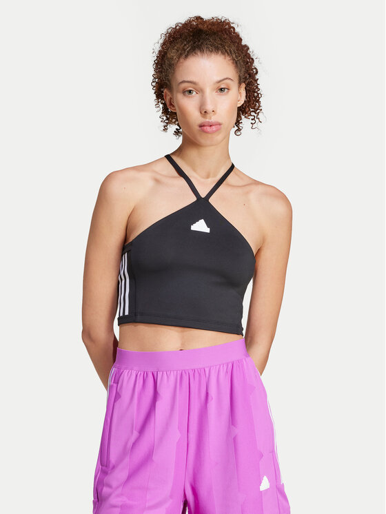 adidas adidas Marškinėliai Tiro Cut 3-Stripes Summer IX3503 Juoda Slim Fit