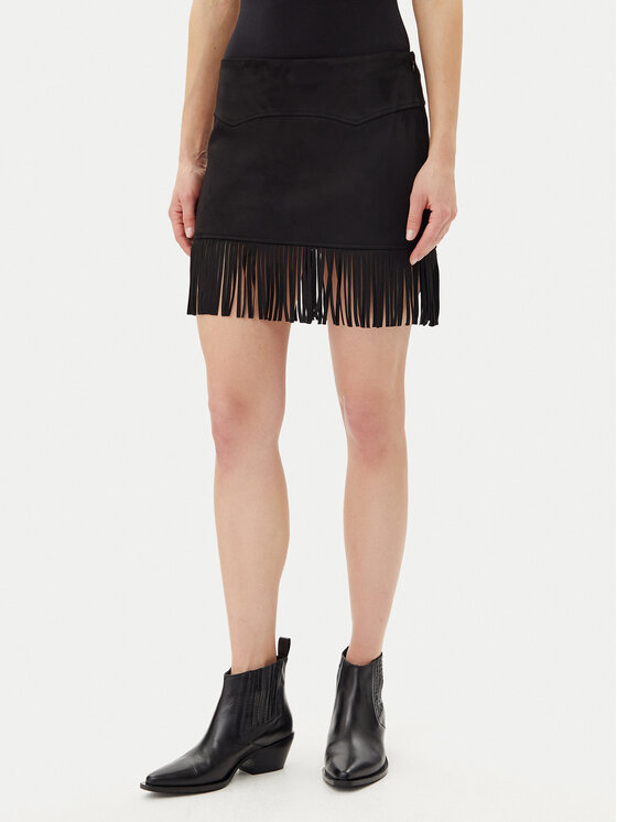 Noisy May Noisy May Rock aus Kunstleder Abby 27033111 Schwarz Regular Fit