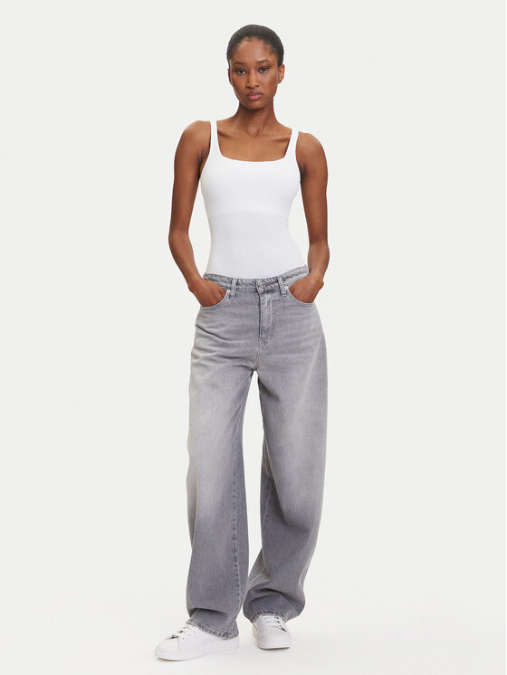 Hunkemöller Hunkemöller Body 302039 Biały Slim Fit