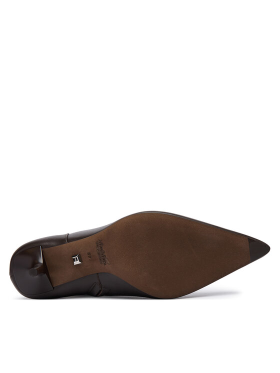 Max Mara Max Mara Členková obuv Mxalightbootie 2624796032600 Tmavo hnedá