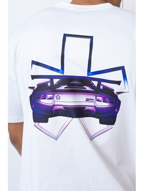 Kamuflage Kamuflage T-Shirt V12 Biały Oversize