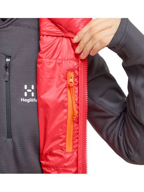 Haglöfs Haglöfs Bezrękawnik ROC Flash Down Vest Women Czerwony Regular Fit