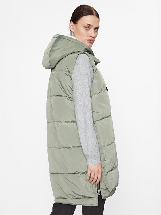 ONLY ONLY Bezrękawnik 15300259 Zielony Regular Fit