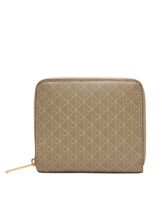Calvin Klein Calvin Klein Pénztárca Emblem Aop Square Zip Around LV04F1089G Bézs