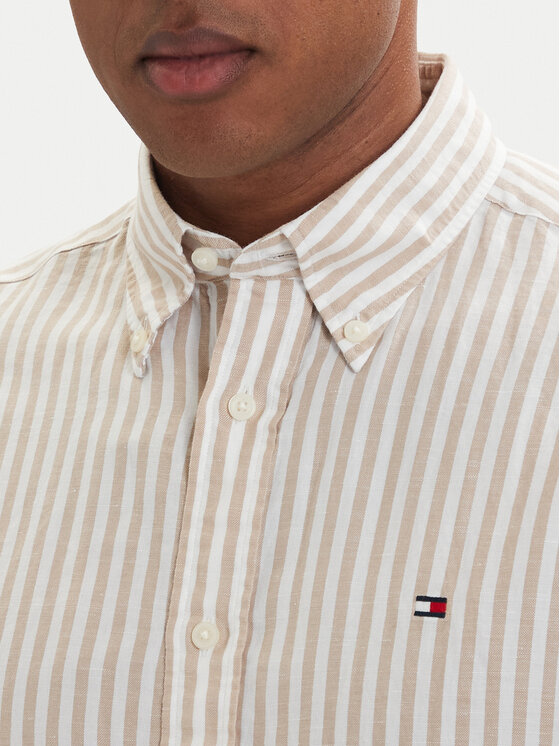 Tommy Hilfiger Tommy Hilfiger Marškiniai MW0MW42449 Šviesiai smėlinė Regular Fit