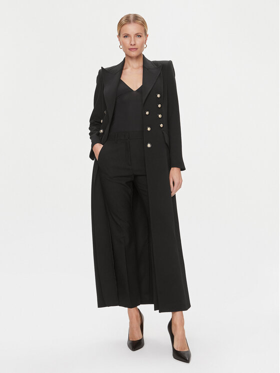 Babylon Babylon Prehodni plašč T_S00725 Črna Regular Fit