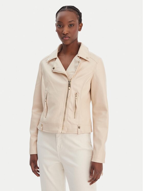 Rinascimento Rinascimento Jacke aus Kunstleder CFC0124666003 Beige Regular Fit