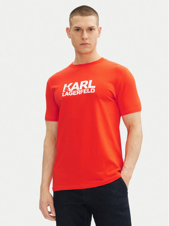 T-Shirt KARL LAGERFELD, Velikost:3XL, Barva: Červená, 755087 552235