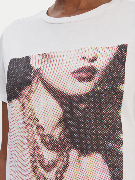 Guess Guess Póló W6RI57 K9RM1 Fehér Classic Fit
