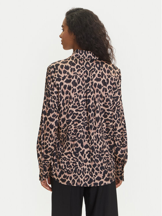 Guess Guess Srajca W5YH03 WF1T2 Rjava Regular Fit