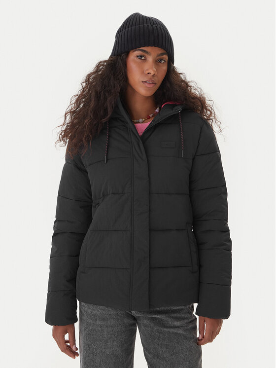Roxy Roxy Bunda pro přechodné období Nightfall ERJJK03680 Černá Regular Fit