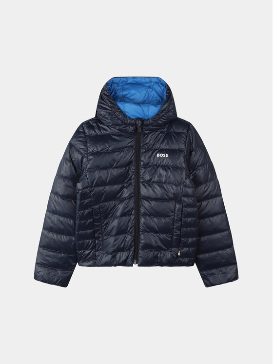 BOSS Boss Pehelykabát J26516 S Sötétkék Regular Fit