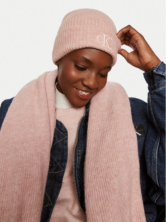 Calvin Klein Calvin Klein Mütze Thick Embroidery K60K612321 Rosa
