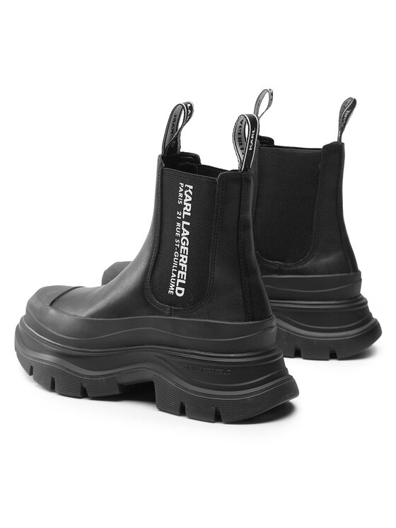 KARL LAGERFELD KARL LAGERFELD Kotníková obuv s elastickým prvkem KL42944 Černá