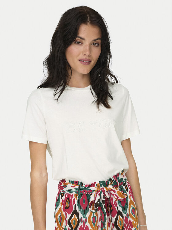 JDY JDY Marškinėliai Molly 15311675 Balta Regular Fit