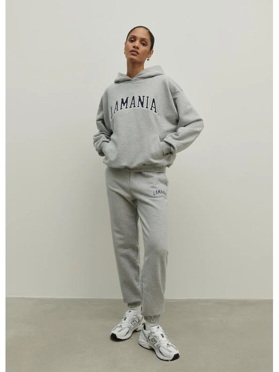 La Mania La Mania Bluza LOS Szary jasny Basic Fit