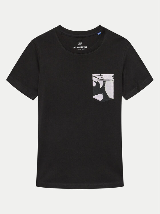 Jack&Jones Junior Jack&Jones Junior T-shirt Joraruba 12257614 Crna Standard Fit