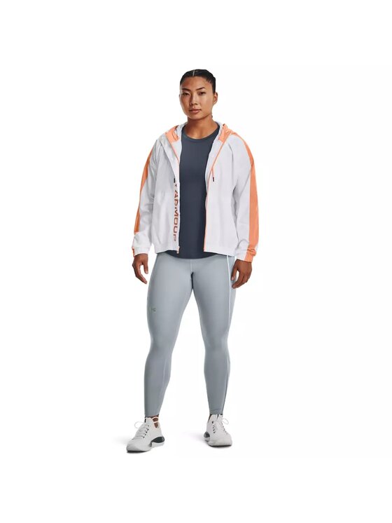 Under Armour Under Armour Kurtka anorak Rush Woven FZ Jacket Biały Regular Fit