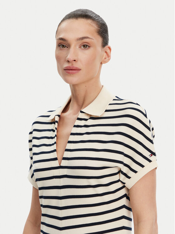 Tommy Hilfiger Tommy Hilfiger Každodenní šaty WW0WW44514 Béžová Regular Fit