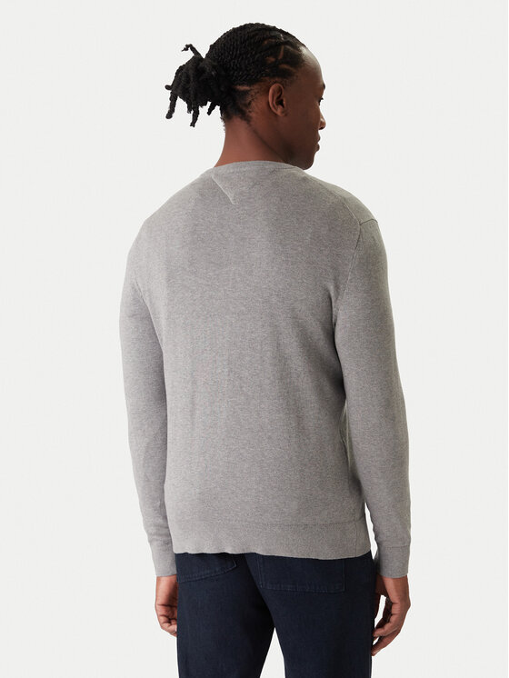 Tommy Hilfiger Tommy Hilfiger Pulover Essential MW0MW14745 Gri Regular Fit