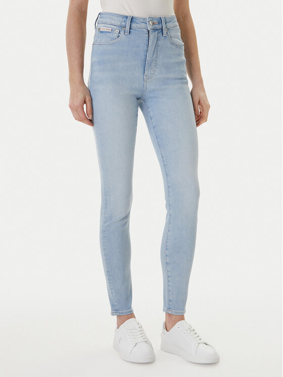 Calvin Klein Jeans Blugi LV047F701G Albastru celest Skinny Fit