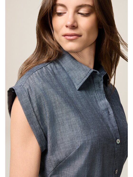 Oltre Oltre Vestito da giorno 7707J100827N034 Blu A-Line Fit