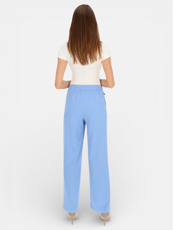 L’AF L’AF Spodnie materiałowe Bella Błękitny Wide Leg