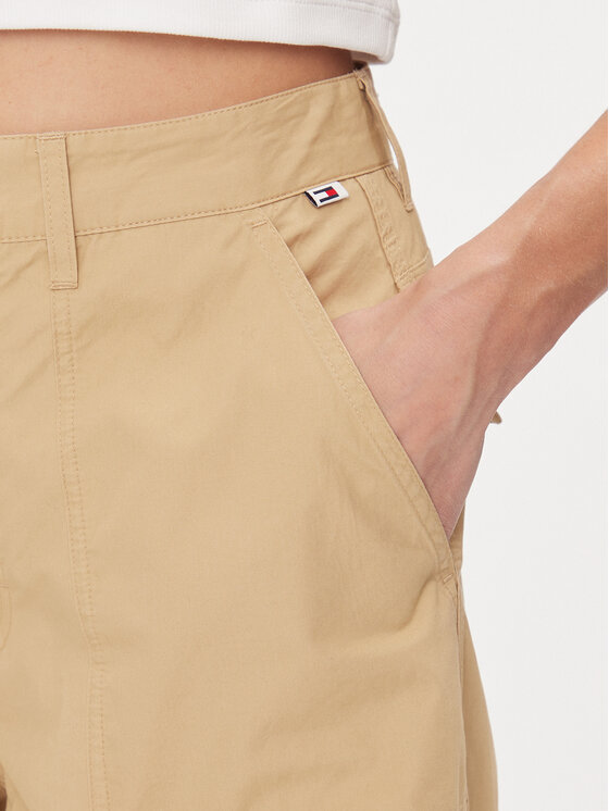 Tommy Jeans Tommy Jeans Pantaloni di tessuto Claire DW0DW17314 Beige Wide Leg