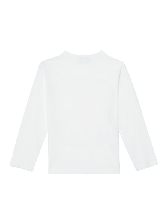 United Colors Of Benetton United Colors Of Benetton Bluza 3JERC10QO Bela Regular Fit